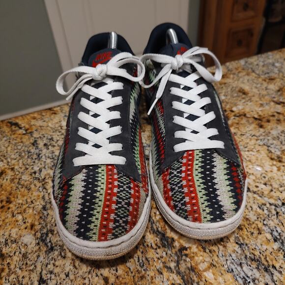 Nike Tennis Classic Ultra Christmas Sweater Sneakers Dark/Red Men's 10 807175-40 - Picture 9 of 12